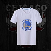 Men's Warriors Fresh Logo White Short Sleeve T-Shirt FengYun,baseball caps,new era cap wholesale,wholesale hats